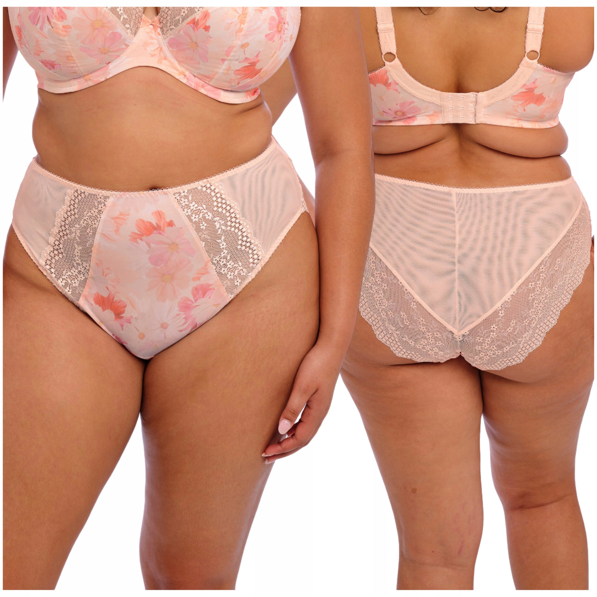 Kalhotky kalhotky s vysokou krajkou, pohodlné s potiskem Elomi Lucie Cosmos L