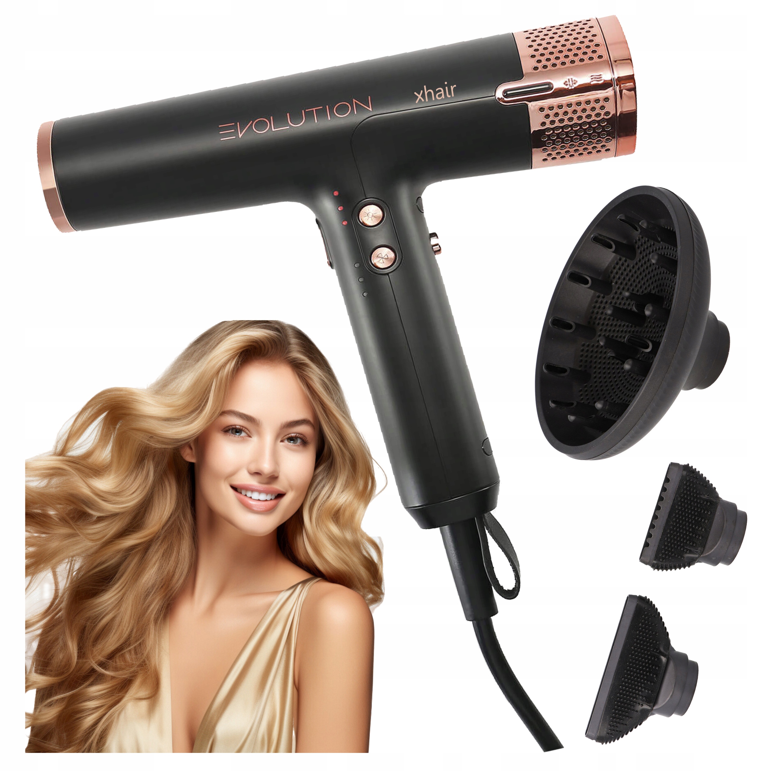 Sušič vlasov Kadernícky s ionizačným difuzérom Lehký Tichý Silný xhair