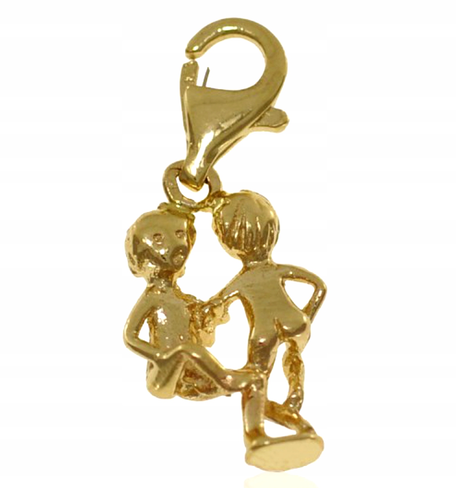 Krásný Zlatý Přívěsek Znamení Zvěrokruhu Dvojčata PR.585