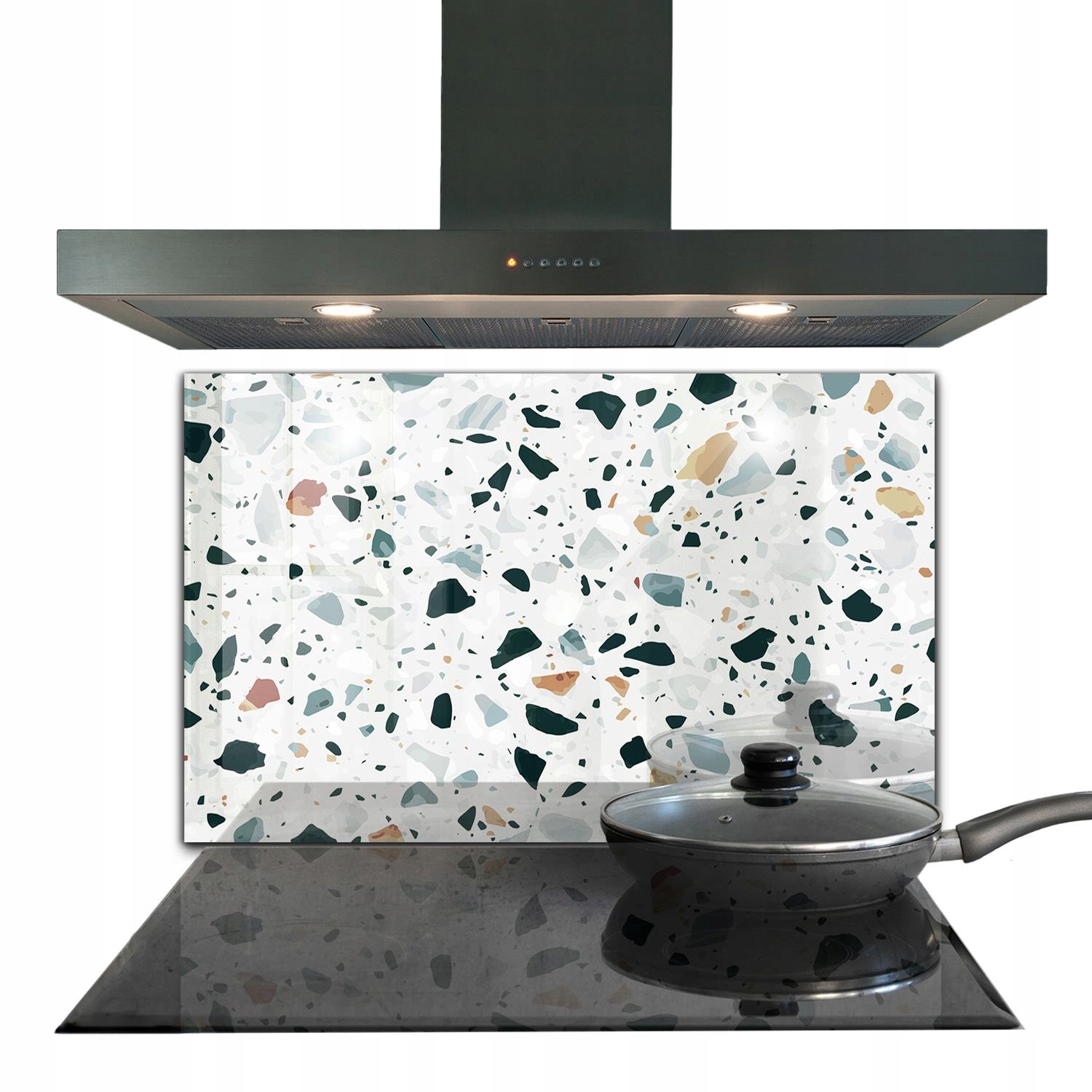 Nástenný panel Kvarc Šedá Textúra Terrazzo 100x70