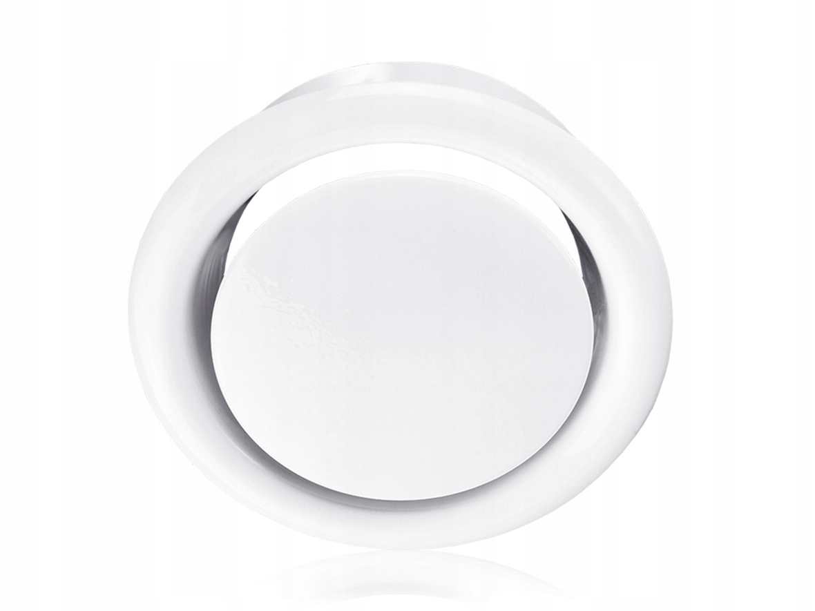 Kratka anemostat nawiewny METAL z uszczelką i ramką kanału rury SPIRO 200mm