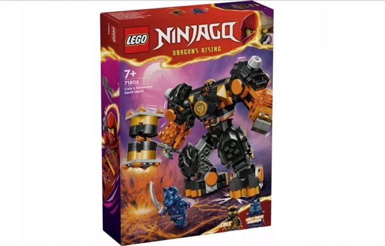 Lego(r) Ninjago 71806 Mech Żywiołu Ziemi Cole'a