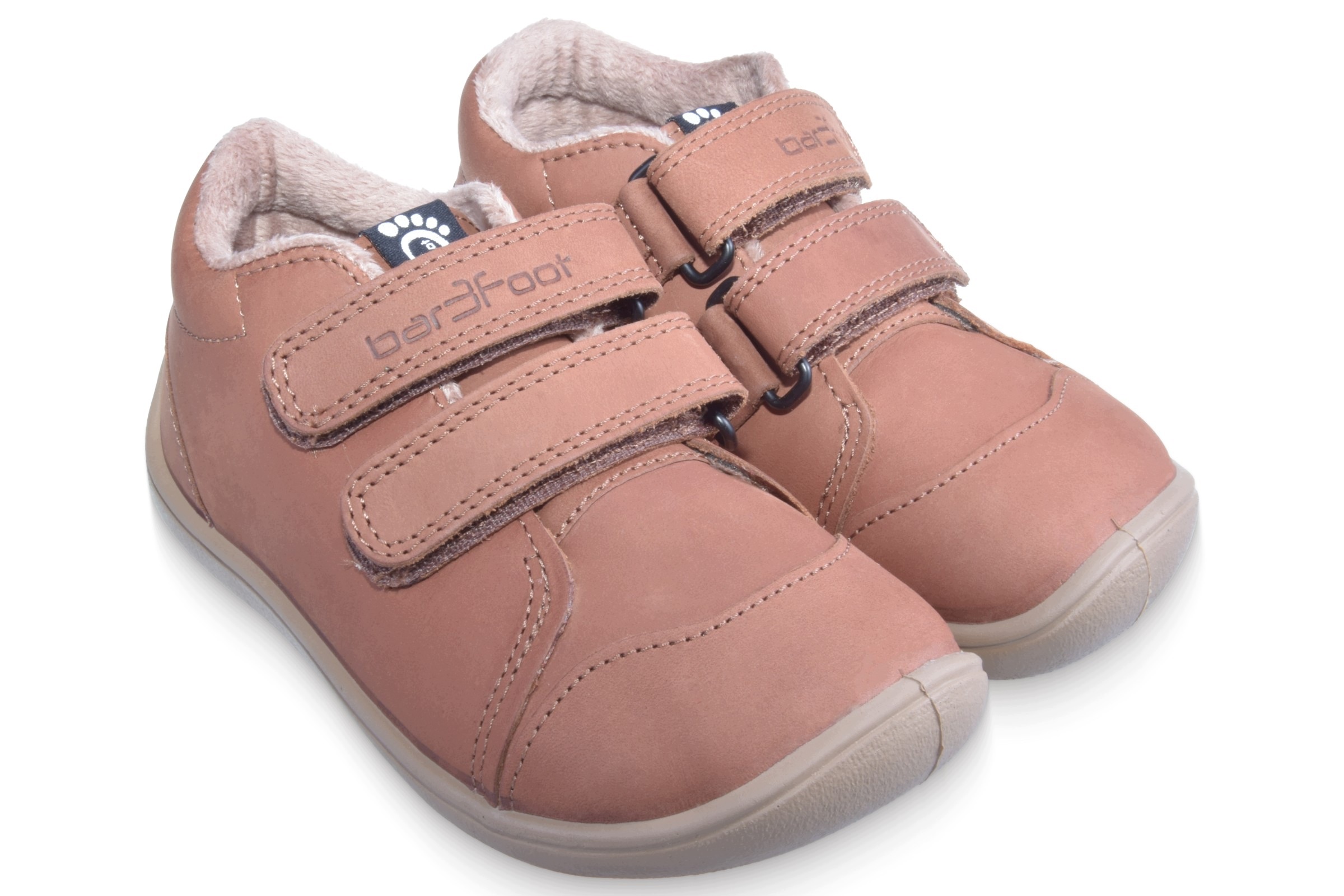 Barefoot Buty Dziecięce Skórzane Półbuty na Rzepy 3F Bar3foot Lekkie 27