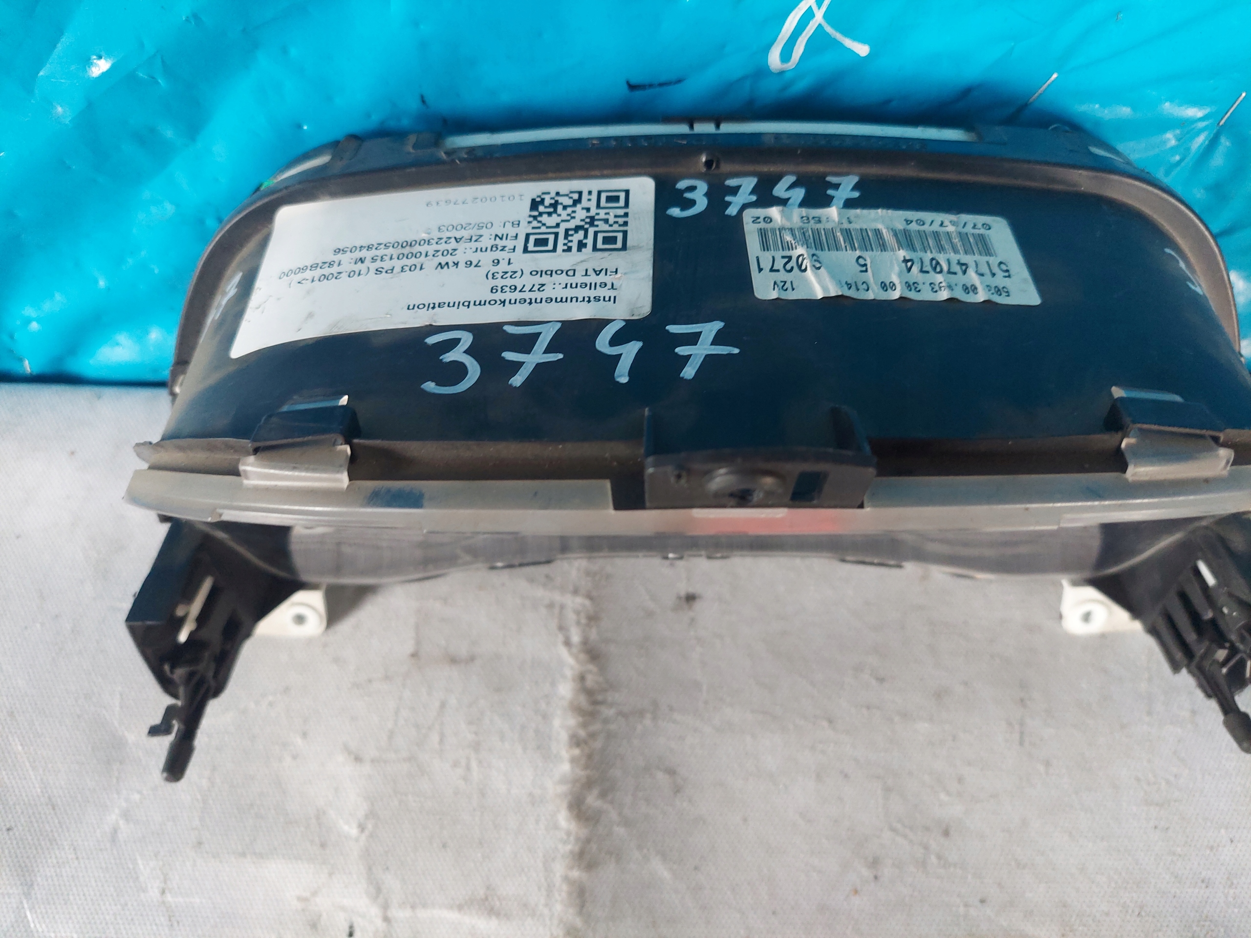 dials clock DOBLO and 1.6 16V 51747074