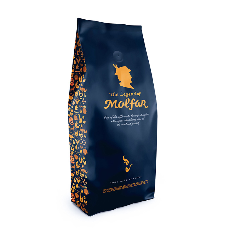 Levně Káva Zrnková Arabika Legend of Molfar #555, příchuť Čokoláda a Ořech 1 kg