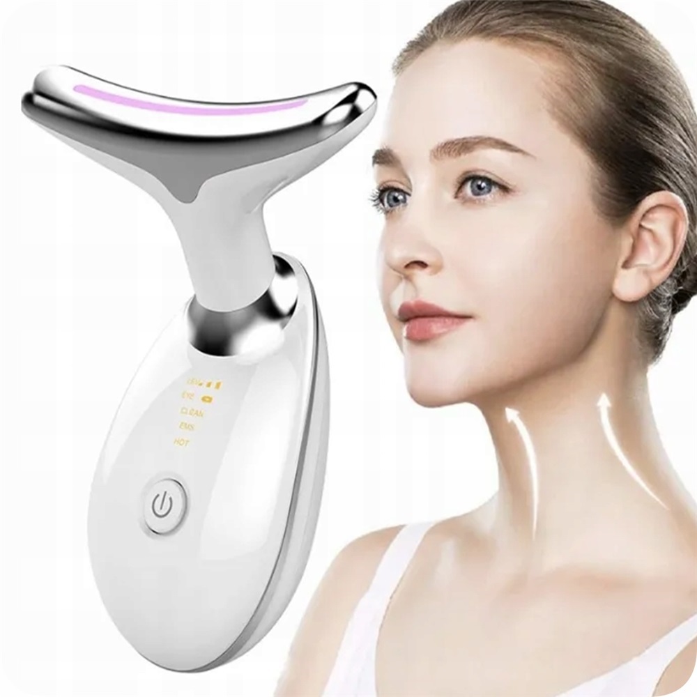 Ems Facial Lifting Massager Masážní Přístroj na krk Sonický Vibrační pro zpevnění