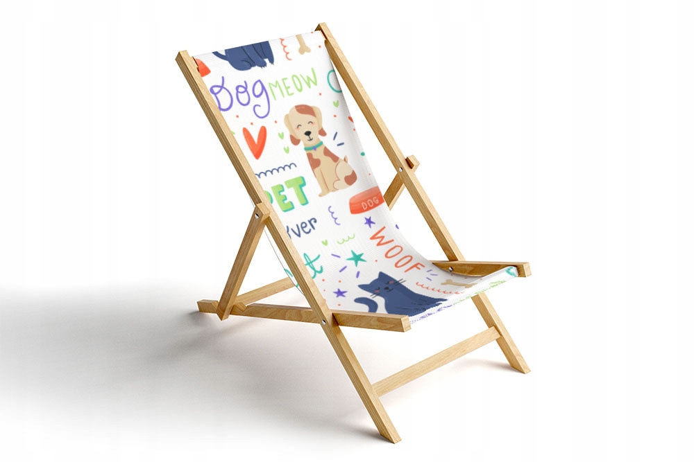 Dřevěné Lehátko jako dárek Miluji Zvířátka se psy