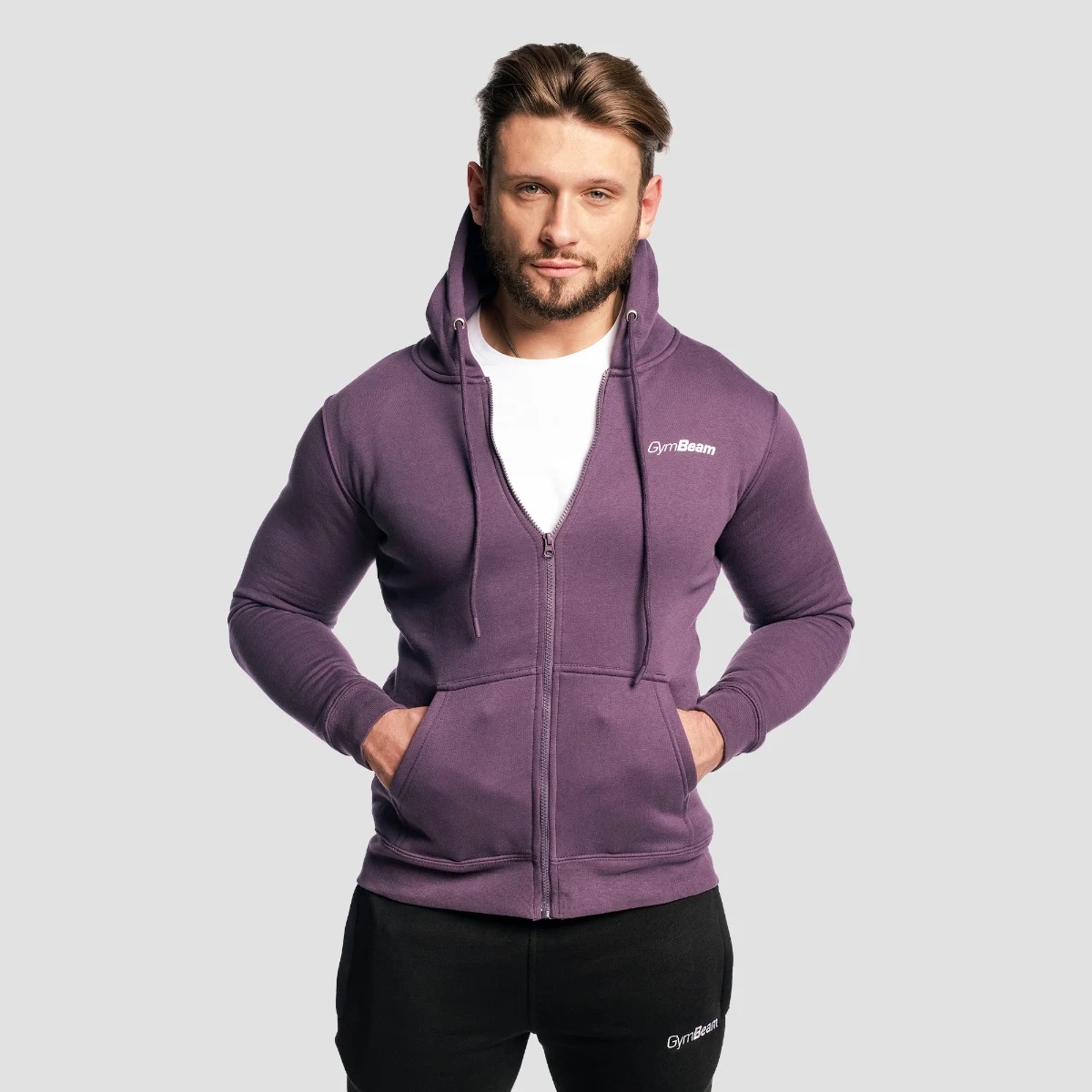 GymBeam Bluza z kapturem Zipper Obsidian XXXL