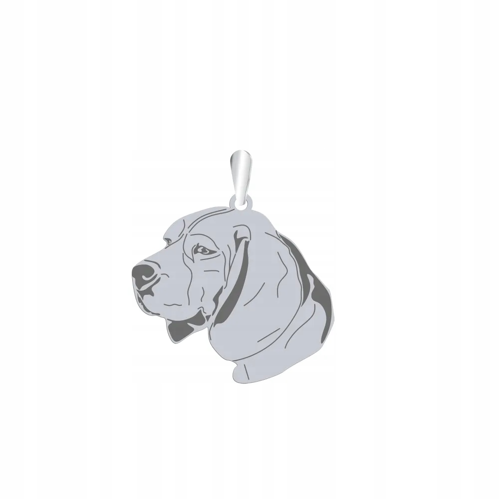 Stříbrný přívěsek se psem Beagle 925 Šperky Dárek Žena Gravírování Bonus