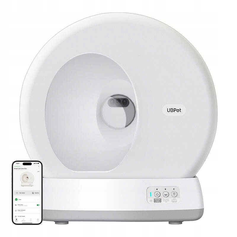Inteligentna samoczyszcząca kuweta dla kota Ubpet C10 WiFi App