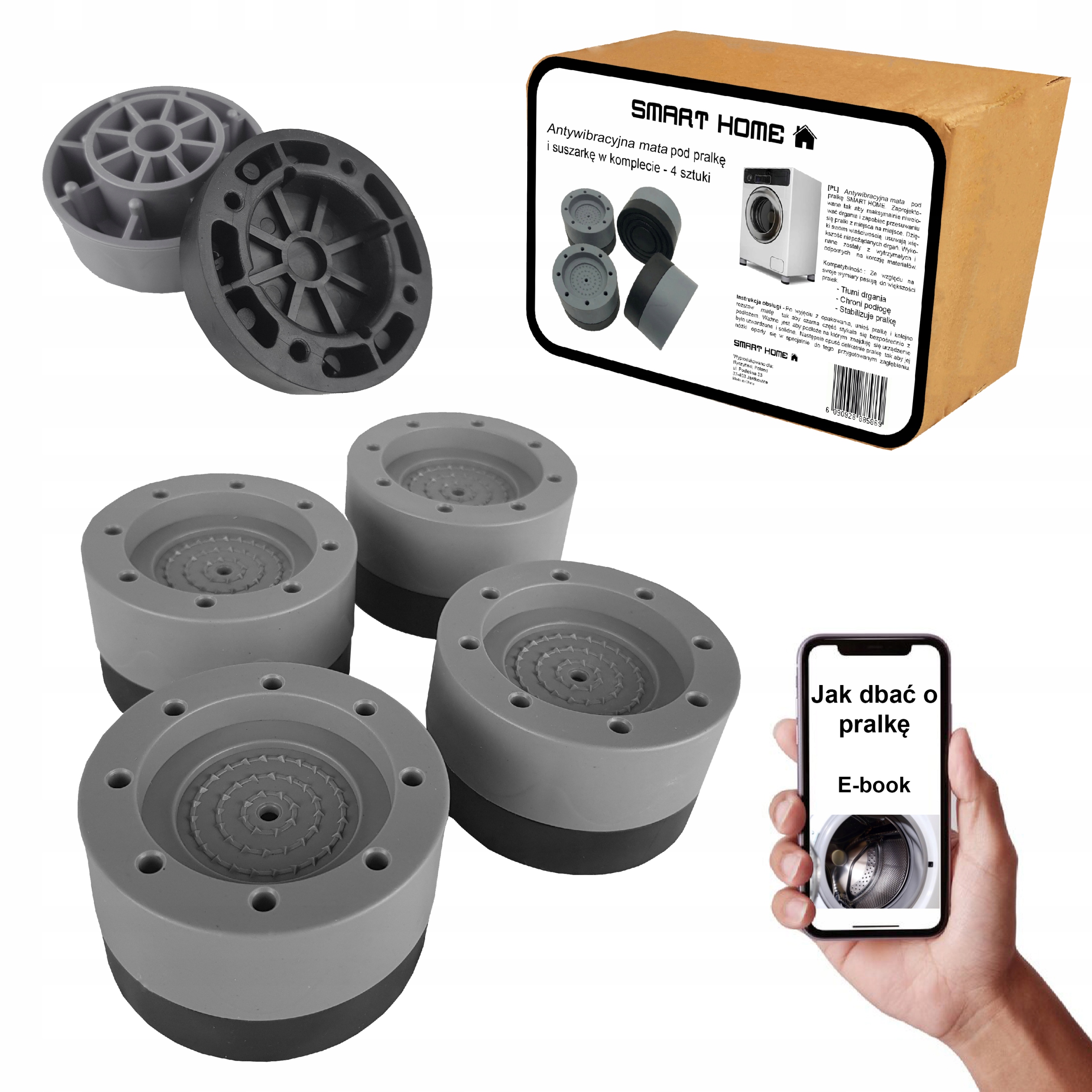 

Amortyzatory Pod Pralkę Wygłuszające Wyciszające 4