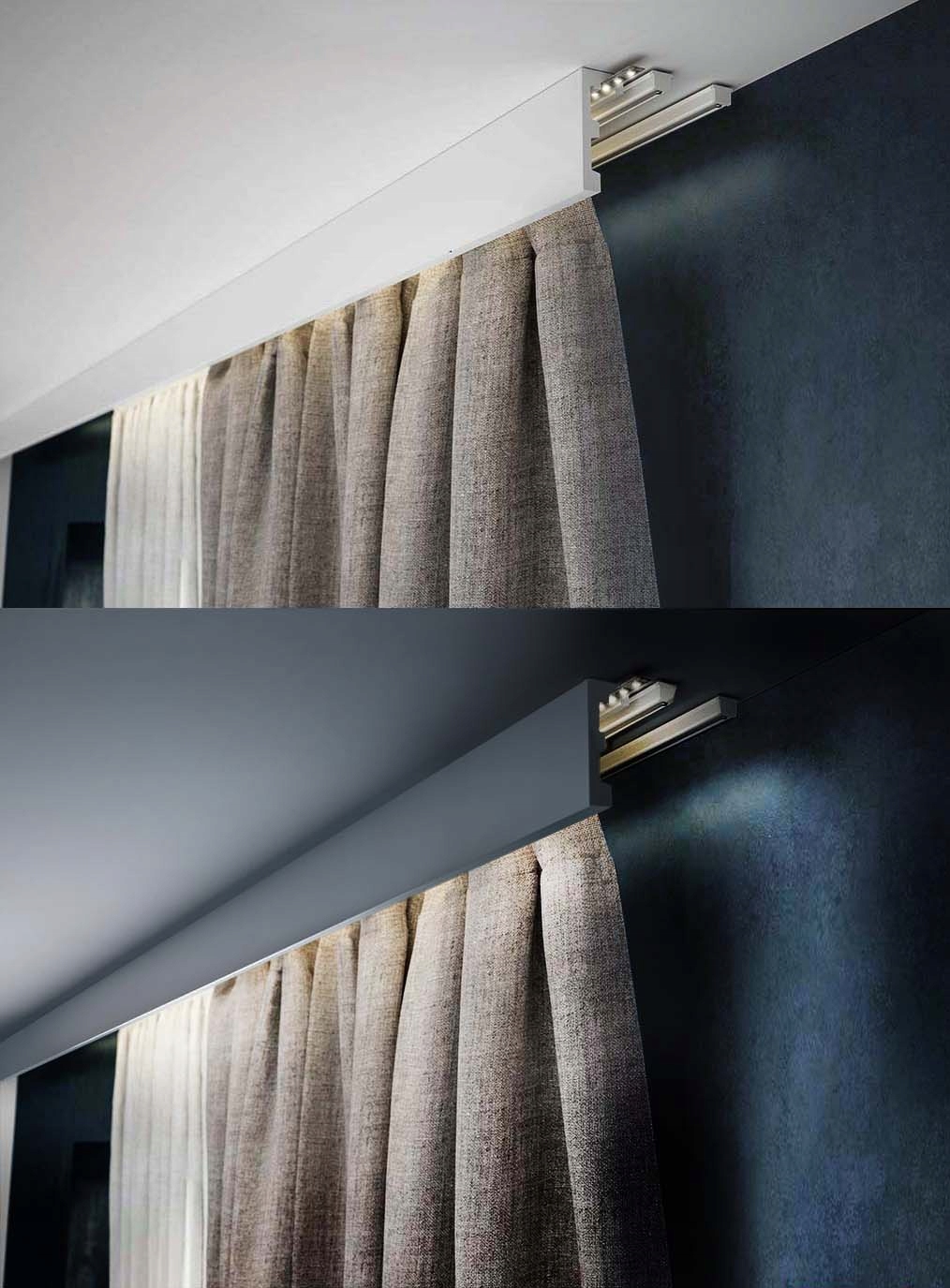 BIAŁA SZYNA, Karnisz pojedynczy ZS-150 cm Creativa Szerokość 40 mm