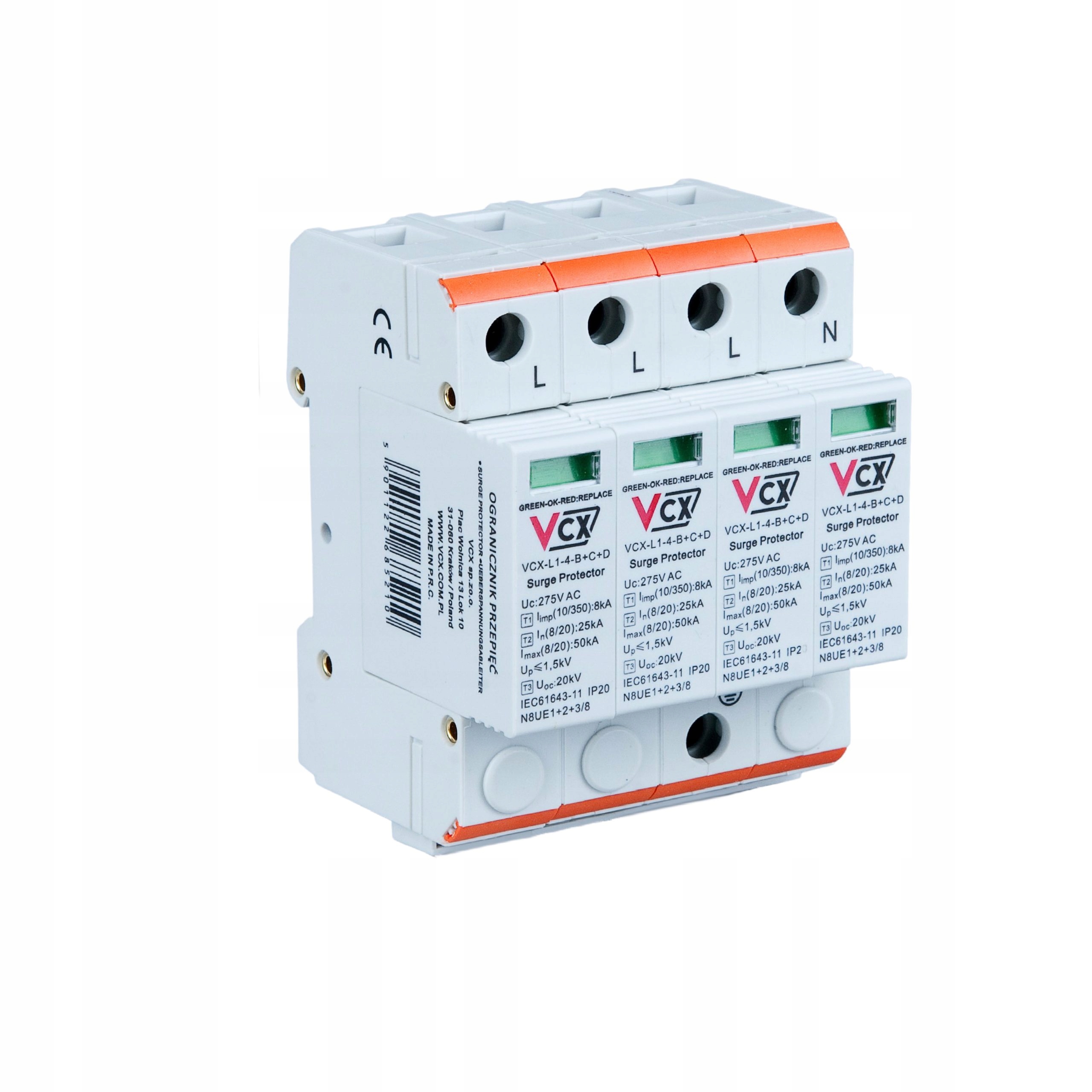 Omezovač přepětí Bcd 4P 8kA (T1+T2+T3), Ac Professional