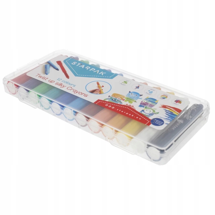 PASTELE OLEJNE WYKRĘCANE SZKOLNE 12 KOLORÓW Marka Starpak