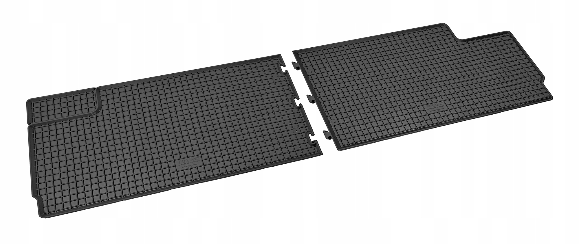 Zestaw dywaników do Renault Trafic od 2014 / od 2021 | 8/9 miejsc L2 Materiał guma