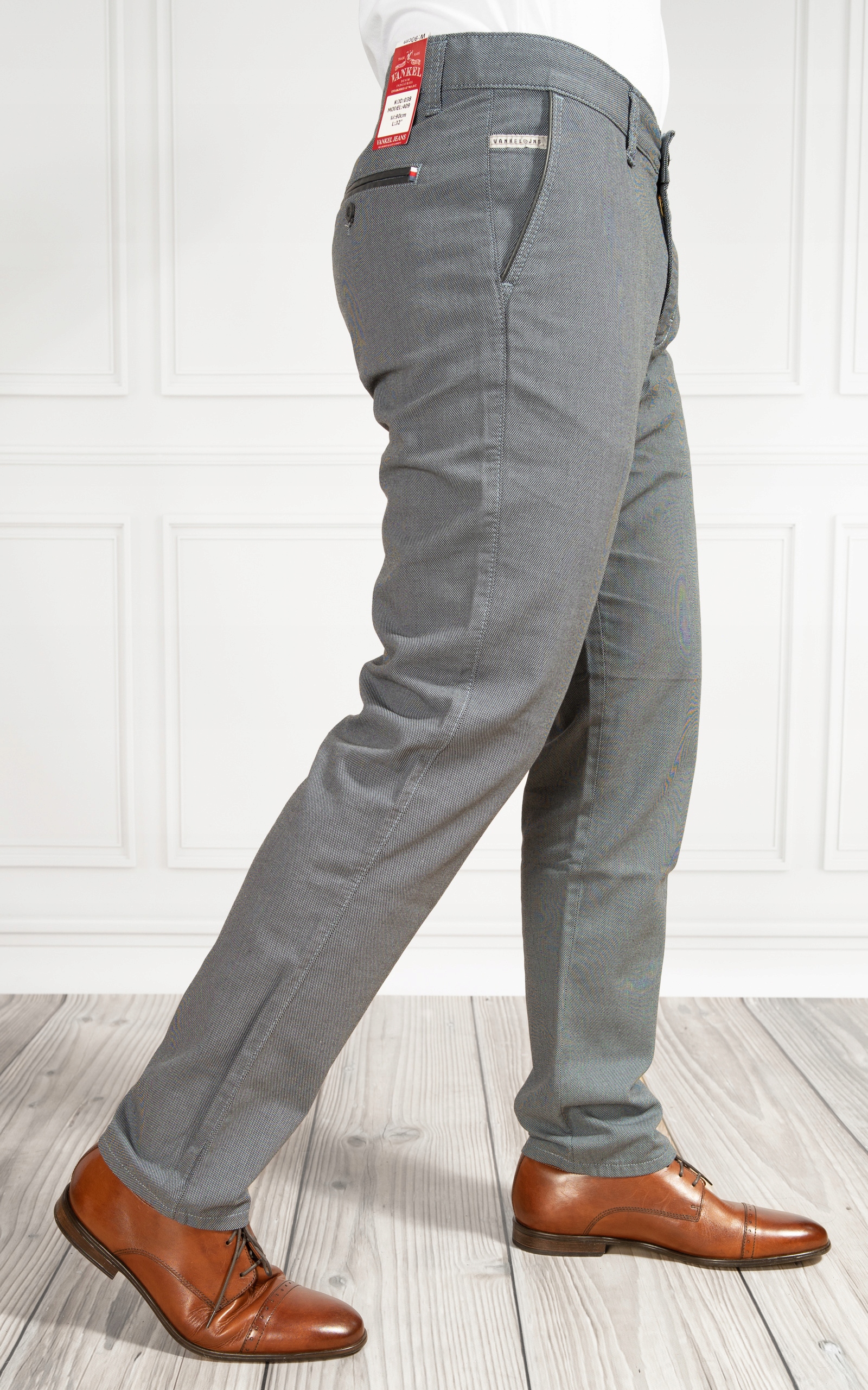 SPODNIE MĘSKIE CHINOSY 038 L32 112cm Rozmiar 45/32