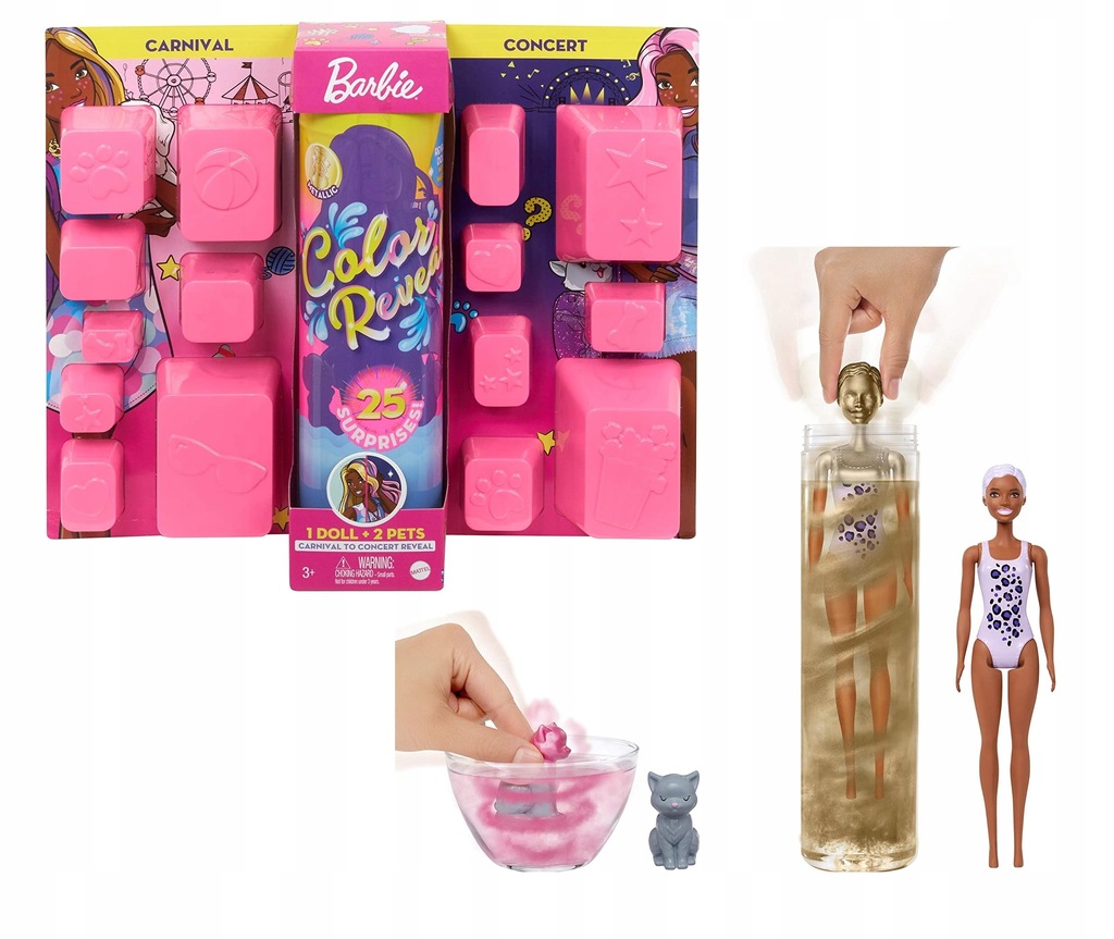 

Lalka Barbie Color Reveal Maxi Niespodzianka GPD57