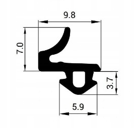 Uszczelka do okien plastikowych PCV S-835 Kod producenta S-835X 10 mb
