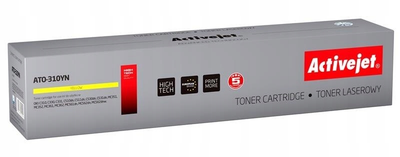 Activejet ATO-310YN Toner (zamiennik Oki 44469704; Supreme; 2000 stron; żół