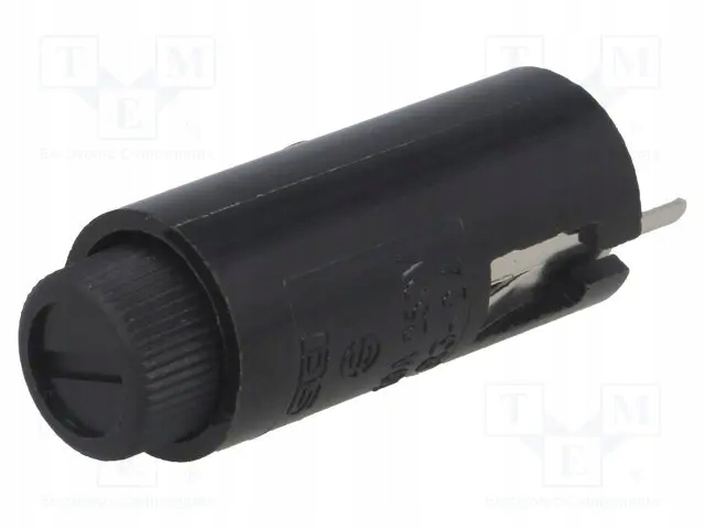 

Gniazdo bezpiecznika do druku pionowe 5x20mm do 10