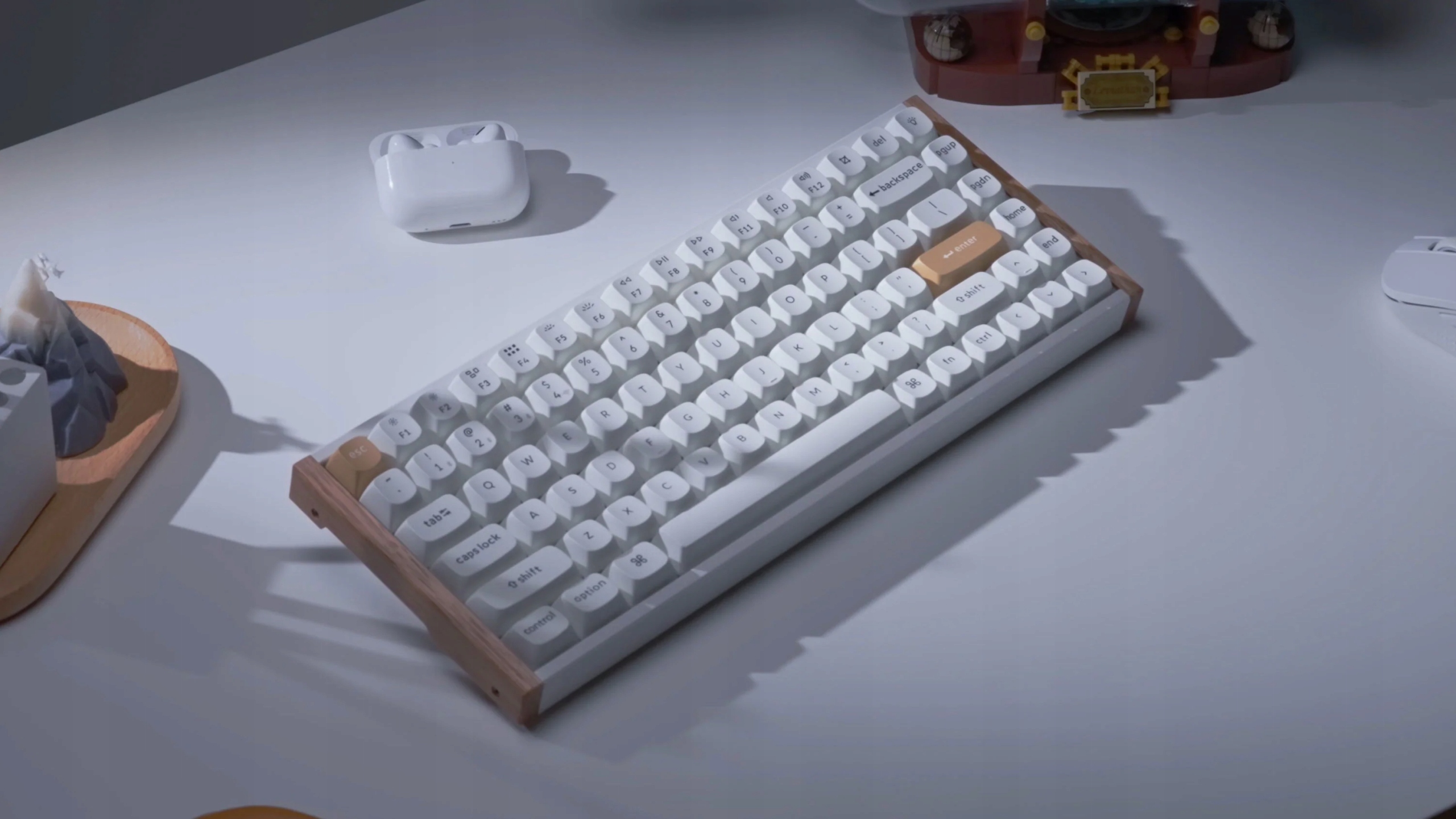 Keychron K2 HE ホワイト Keychron K2 HE QMK Bezprzewodowa Klawiatura Magnetyczna Custom