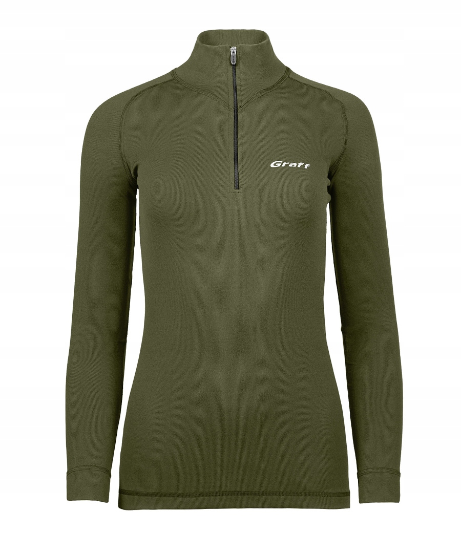 Dámské Termoaktivní Golfové Triko Graff Duo Skin 200 (907-D) Olivové S