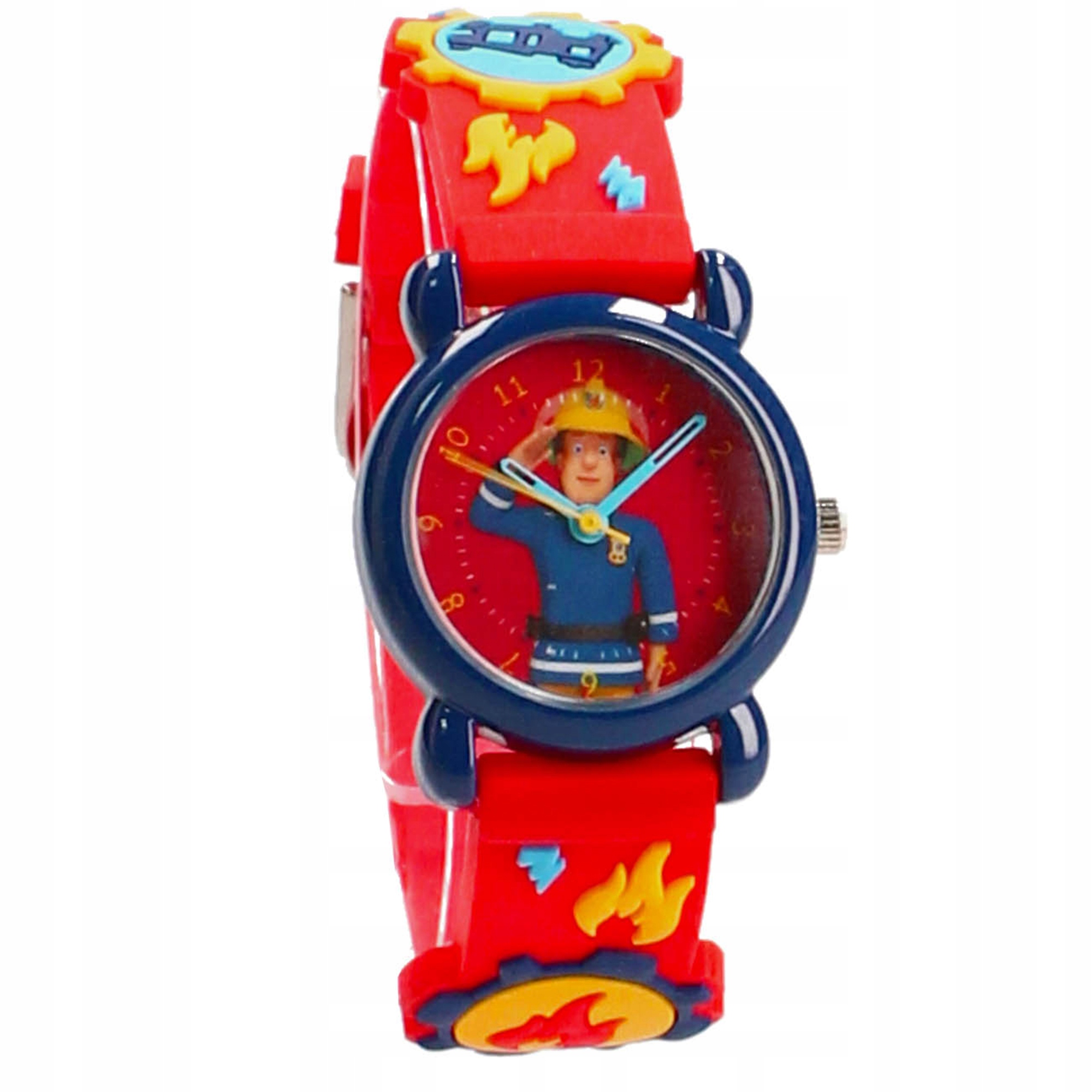 Zegarek Strażak Sam wskazówkowy Czerwony Kod producenta 900-2382