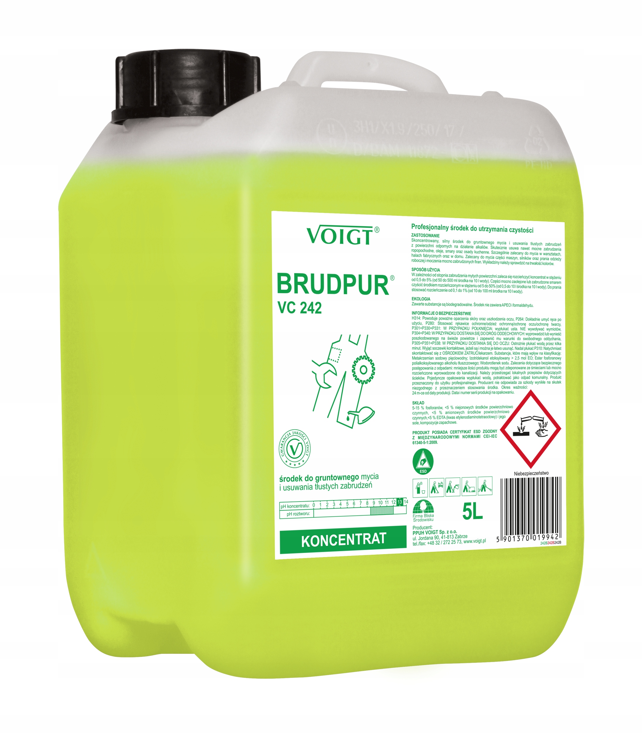 

Voigt Brudpur VC 242 tłusty brud olej smar 5L