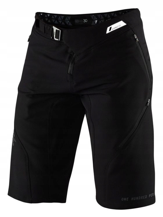 100% Airmatic Shorts Black szorty MTB rowerowe L
