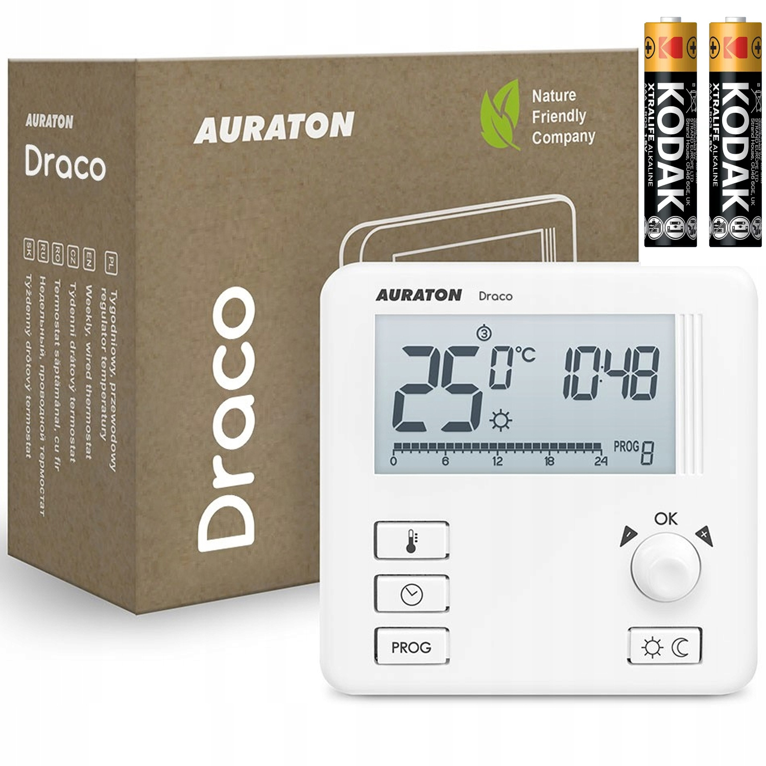 Drátový Regulátor Teploty Pokojový Termostat Auraton Draco