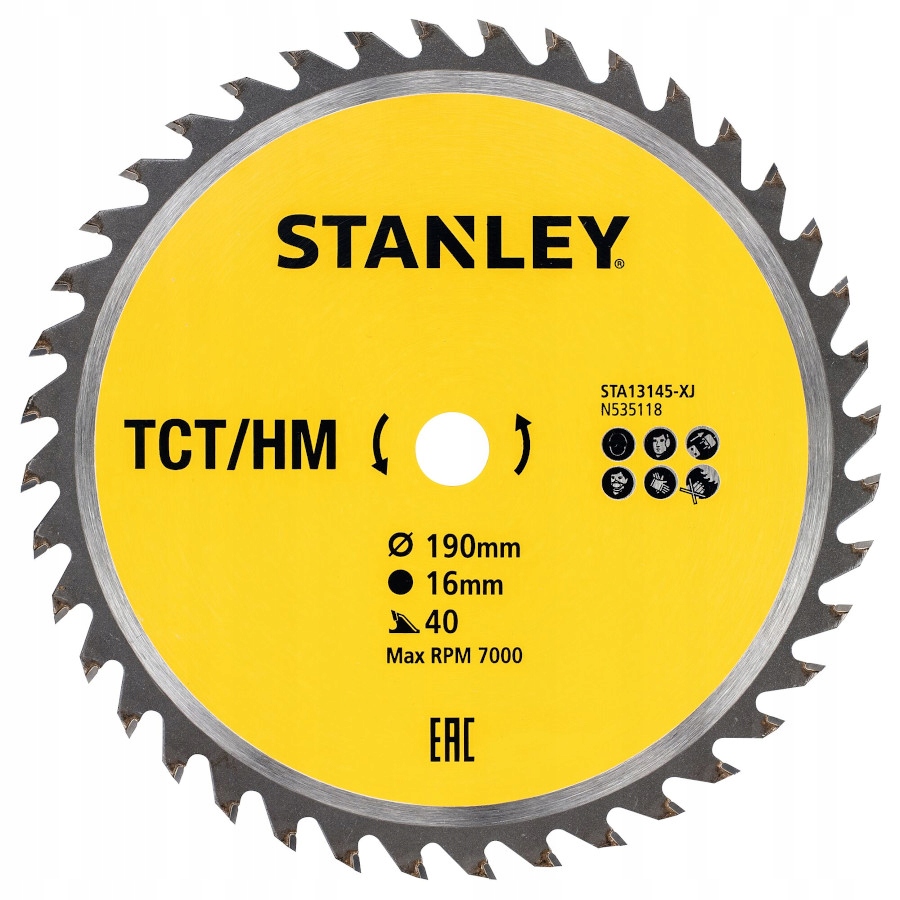 

Stanley STA13145 Tarcza Do Drewna 190x16mm 40z