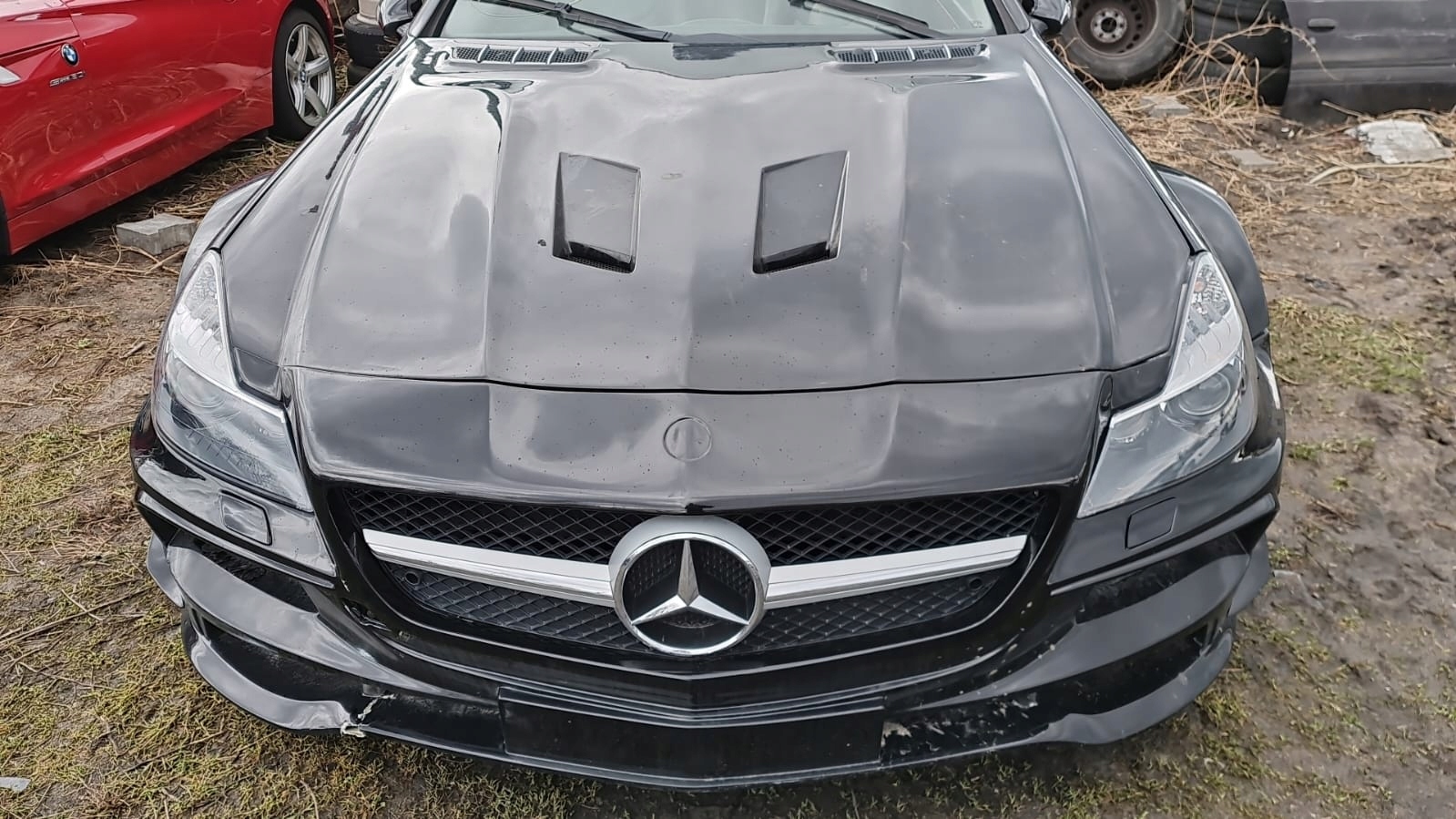 MERCEDES SL W230 PAKIET POSZERZEŃ TUNING FATMAX BLACK SERIES ZDERZAK MASKA