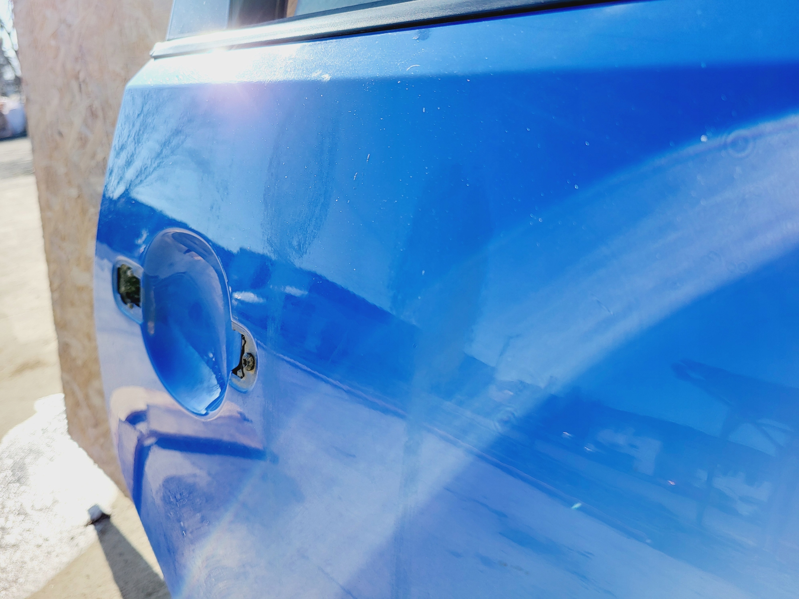 door rear part right rear. right VW POLO 9N blue HB