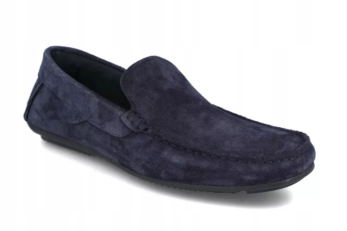 Ryłko pánské mokasíny IPAR14 tmavě modré velurové lehké ryłko Relax vel.