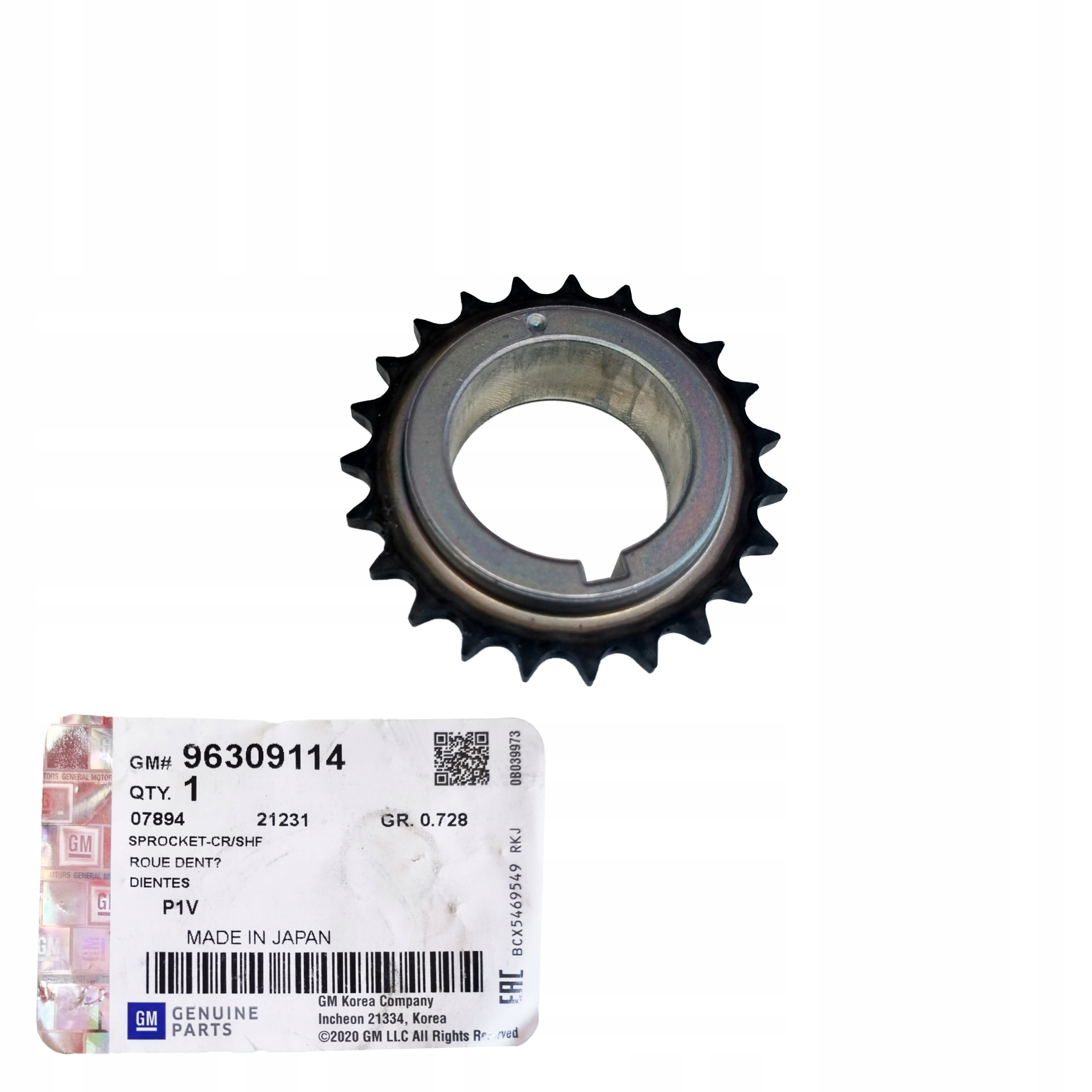 96309114 - CHEVROLET EPICA ЗВЕЗДОЧКА КОЛЕНЧАТОГО ВАЛА OE
