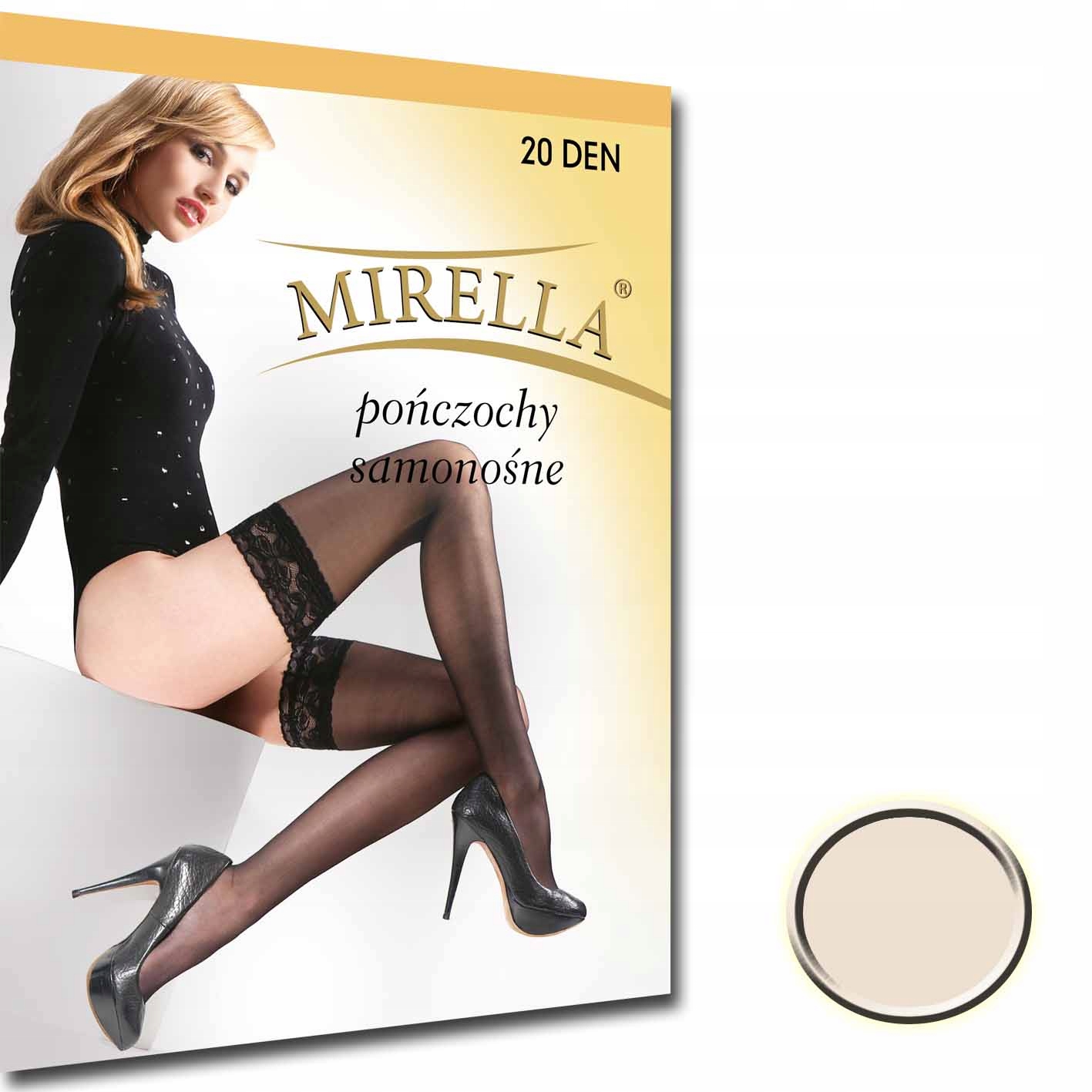 

Mirella Pończochy samonośne 20 den 1/2 Perle