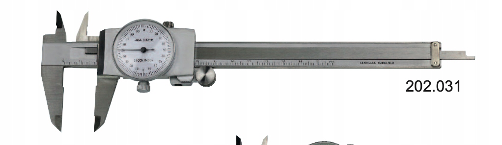 Suwmiarka zegarowa 150/0,02 mm Gimex