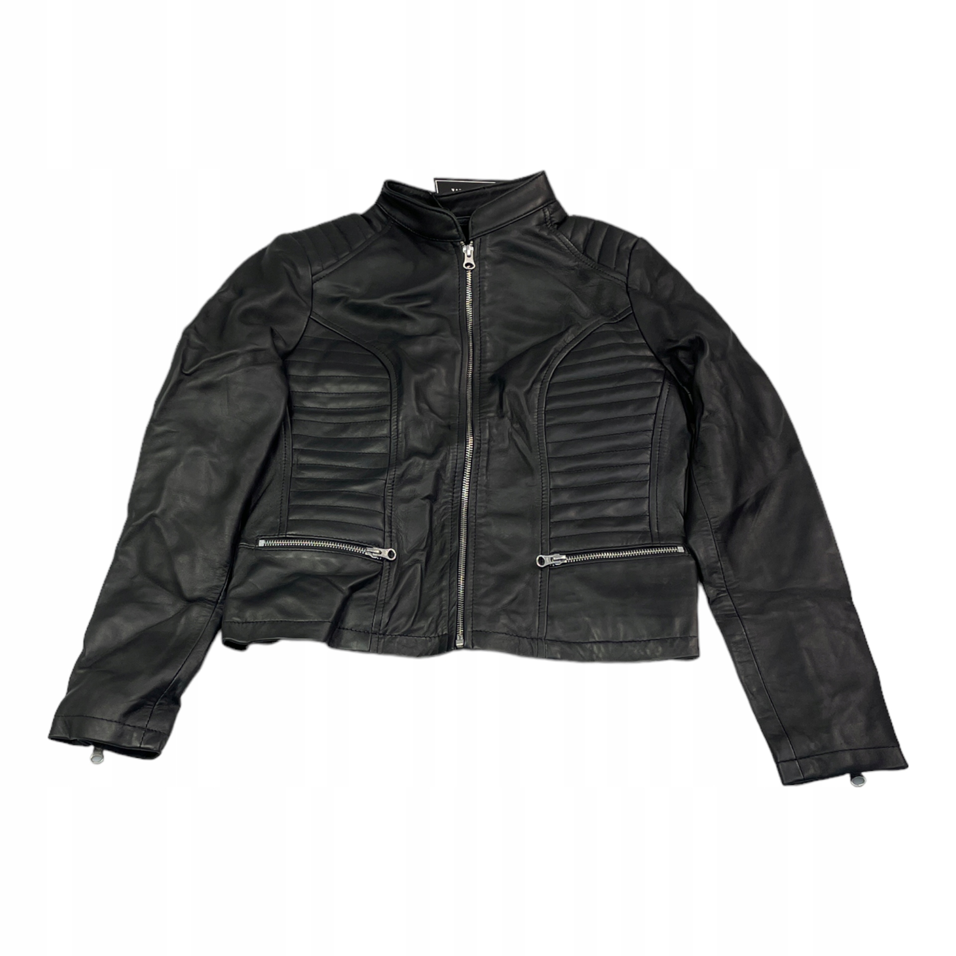 Dámská kožená bunda ramoneska Real Leather S