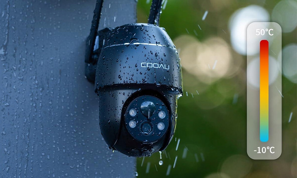 KAMERA ZEWNĘTRZNA SOLARNA IP WIFI 3MPx CZARNE 2szt Procesor sygnałowy DSP DSP