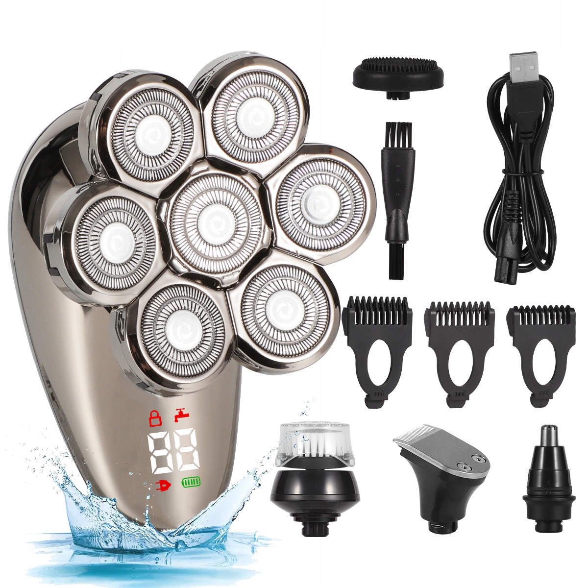 Golarka Męska Do Głowy Maszynka Do Włosów Na Zero Do Strzyżenia Łysej Głowy