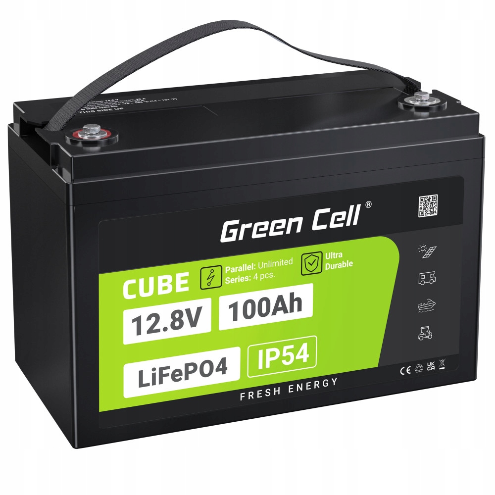 Akumulátor LiFePO4 100Ah 12.8V 1280Wh Pro Fotovoltaiku A Lodě