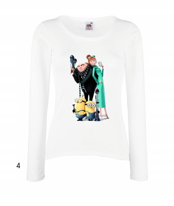 

Bluzka Damska Minionki Stuart Bob Księżyc Banany