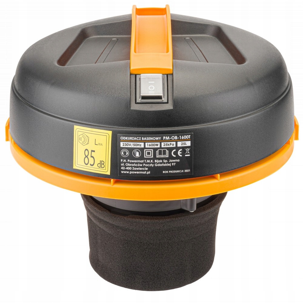 ODKURZACZ WIELOFUNKCYJNY BASENOWY 1600W 25L 3W1 Model PM-OB-1600T