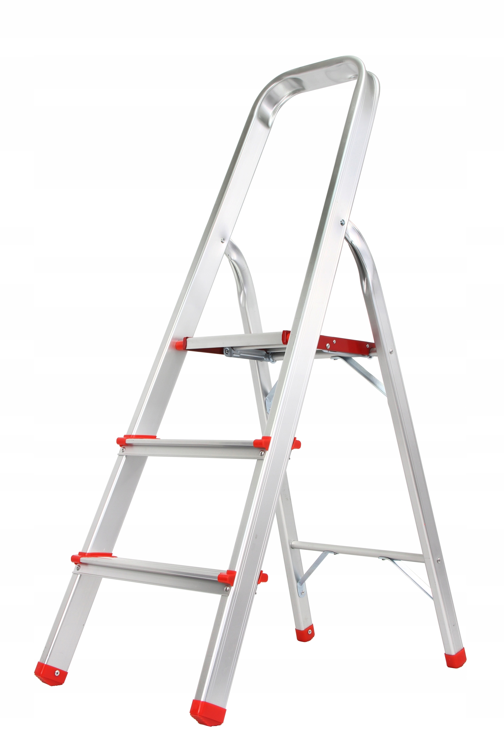 3-SCHODOVÝ Hliníkový Žebřík S Plošinou 150 kg Mar Pol