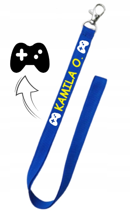 Smycz na klucze z imieniem - wiele wzorów