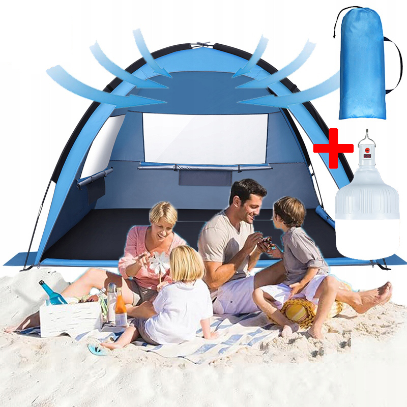 Plážový Stan Bílý S Lampou Na Dovolenou