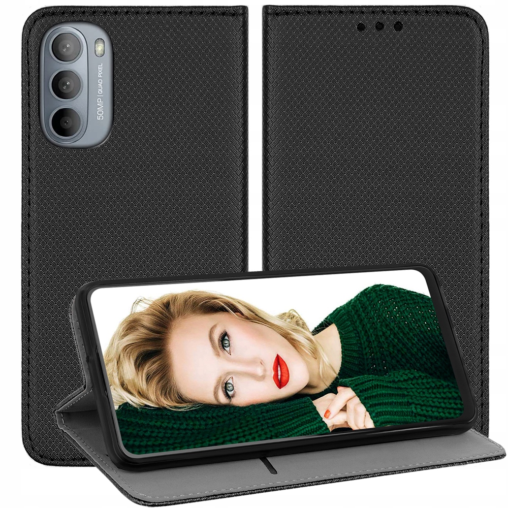 

Etui Smart Magnet Szkło do Motorola Moto G52 G82