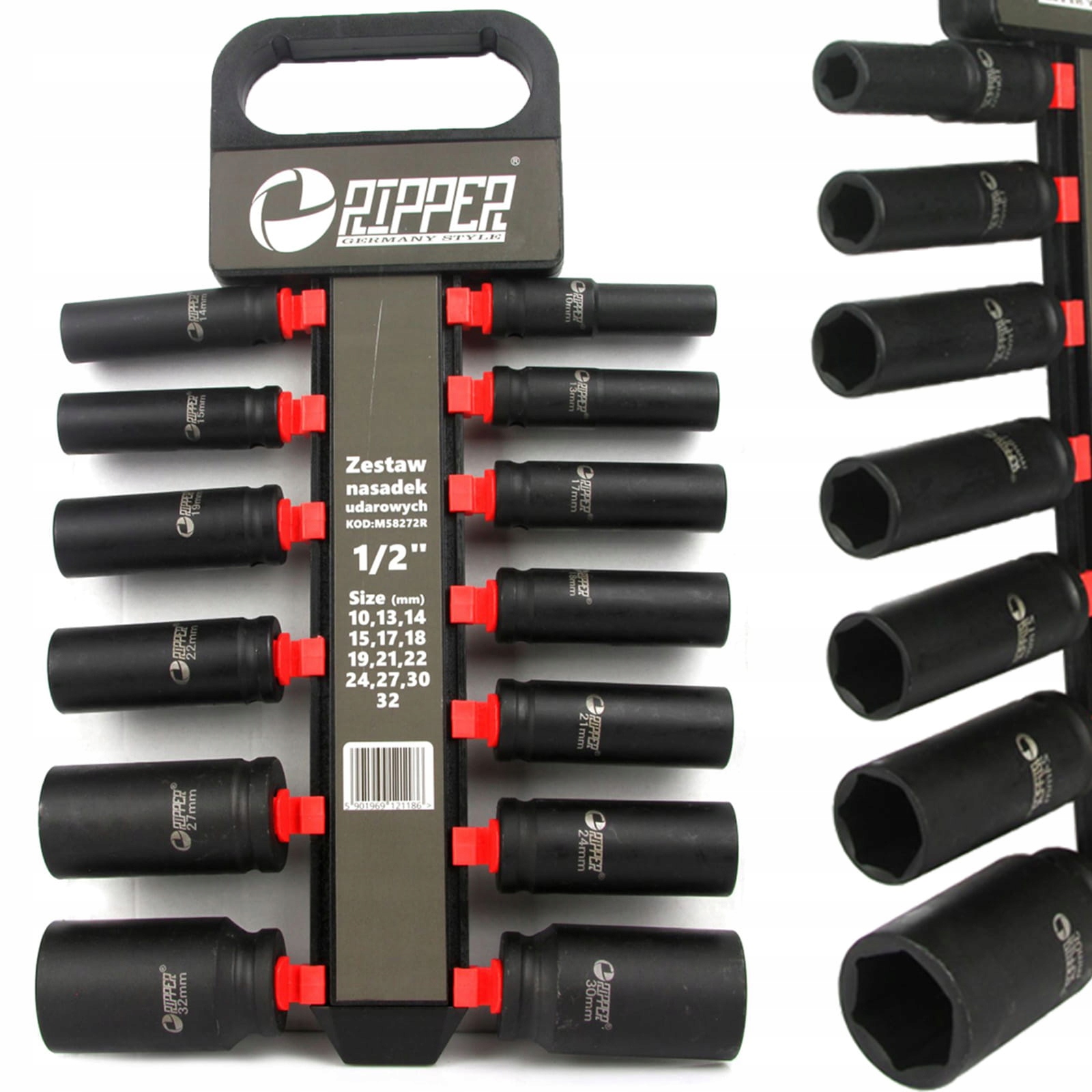 NASADKI UDAROWE ZESTAW NASADEK 10-32MM CRV 1/2''
