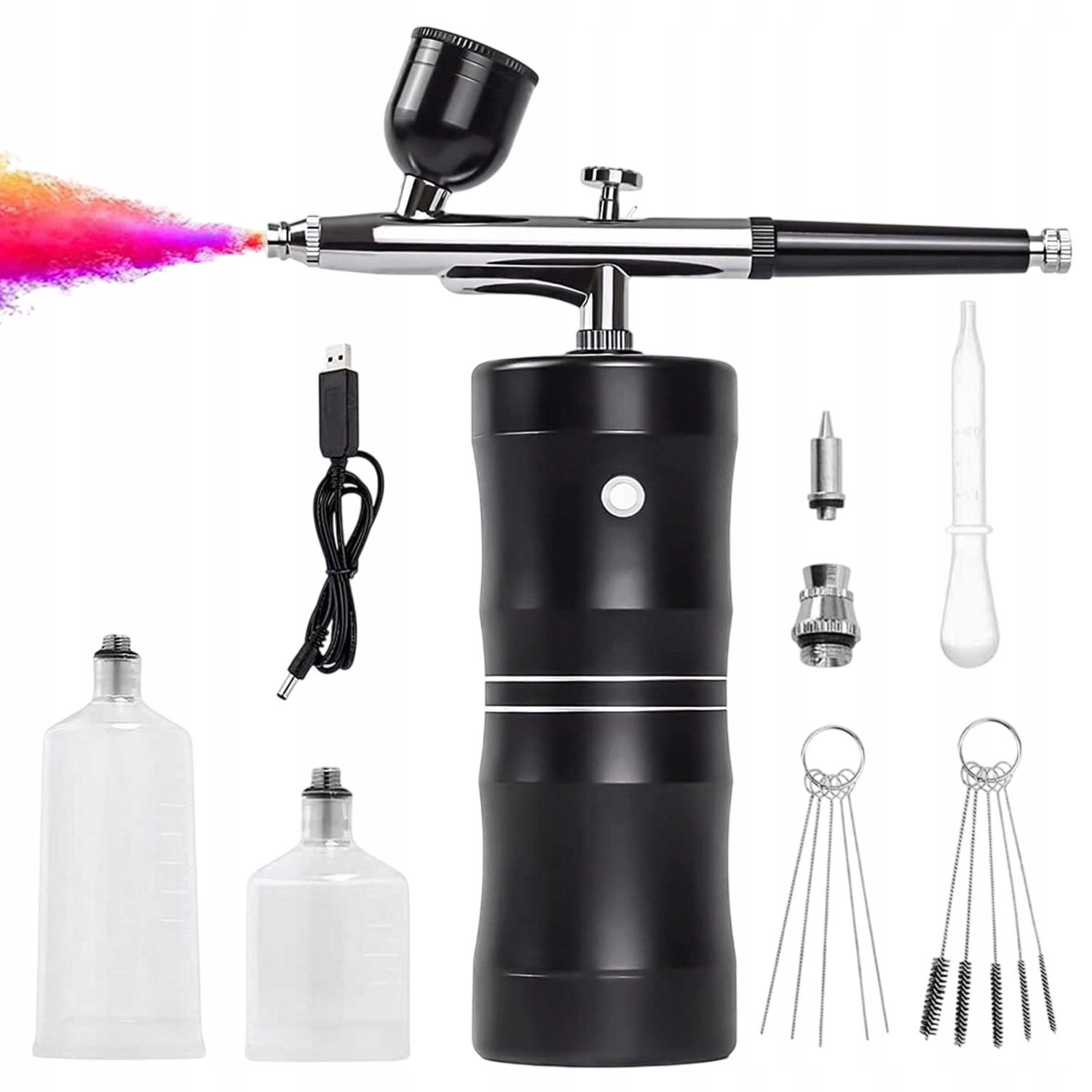 Aerograf 34PSI 0.4 mm s tryskou pro malování zdobení nehtů