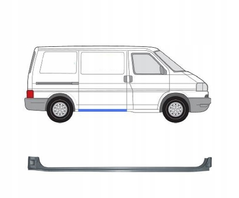 PRÓG VW TRANSPORTER T4 09.90- NOWY